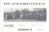 De Zwerfsteen 2000/1...vangt tegelijkertijd de Zwerfstenen 2000/1 en 2000/2. De redactiecomputer was defect en kon niet meer wor den opgestart. Gelukkig was een gedeelte van de zgn.
