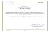 EU-verklaring van overeenstemming - Emerson Electric...ATEX-richtlijn – 2014/34/EU (alleen van toepassing als de markering op het product aanwezig is) Certificaat – LCIE01ATEX6053X