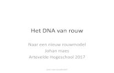 Het DNA van rouw - Arteveldehogeschool Gent · 2020. 1. 29. · Kenmerken van het DNA-model •Copingflexibiliteit: openen en sluiten •Drie breinsystemen: lijf, voelen, denken •Hechtingspatronen