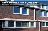 Eter-Backer HD Systeem - OmnicolHet Eter-Backer HD systeem is goed te combineren met prefabri-cage. Voor zowel renovatie als nieuwbouw, zoals in combinatie met houtskeletbouw als achterconstructie.