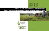 Evaluatierapport Groen en Doen 2012 en 2013 DEF · 2015. 10. 28. · Doen 2012, waar mogelijk ook de basisgegevens van de projectplannen Groen en Doen 2013 zijn meegenomen. De projectplannen
