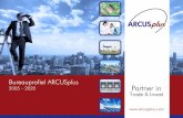Bureauprofiel ARCUSplus Partner in · 2019. 10. 18. · 2005 –2020. ... ROM’s, gemeenten, werklocaties en campussen •We brengen focus aan en leveren de juiste ... Heldere strategie