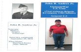 John B. Andres Jr. Interview - Niles-Maine District Libraryevanced.nileslibrary.org/vhp/John B Andres Jr.pdf · 2019. 10. 1. · John B. Andres Jr. VietnamWar U.S. Army 173rd Airborne