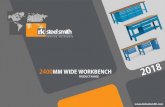2400 Wide Workstation - R.K. Steel Smith - 2400 Wide... · 2018. 4. 6. · RK WS 2400 : RK WS 2400 111 150 150 150 35mm Thk. Naked Ply top with 4 mm thk. Rubber sheet RK WS 2400 150