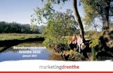 Bezoekersonderzoek Drenthe 2020 · 2021. 1. 22. · Bijna 4 op 10 gasten waren recent niet in Drenthe op vakantie geweest; corona speelde bij helft grote rol • 6 op de 10 gasten