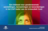Een leidraad voor genderneutrale aanstellingen, benoemingen ...Hanneke Pyck Beleidscel Diversiteit en Gender, april 2012 Een leidraad voor genderneutrale aanstellingen, benoemingen