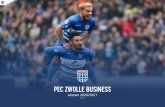 PEC ZWOLLE BUSINESS · 2020. 10. 27. · programmaboekje, PEC Zwolle Business App en Twitter Uw bedrijfsnaam wordt omgeroepen door de stadionspeaker € 995,- (topwedstrijden: €