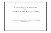 Giuseppe Verdi Messa di Requiem - Utrechts Studenten Koor en … · 2018. 5. 22. · Giuseppe Verdi Van afwijzing conservatorium tot operacomponist bij uitstek In 1813 werd in het