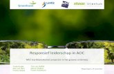 Responsief leiderschap in AOC - NRO · 2020. 10. 16. · Manon Ruijters Wageningen Wageningen| 14 november Responsief leiderschap in AOC NRO startbijeenkomst projecten in het groene