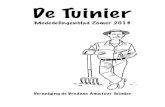 INHOUDSOPGAVE DE TUINIER - Bredase Amateur Tuinder · 2014. 6. 25. · Deze tuinier houdt de regels altijd strikt in de gaten. Hij kent ze van a tot z, nu komt hij kijken wat nu weer