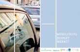 mobiliteits budget werkt! - Bond Beter Leefmilieu · 2020. 4. 9. · alternatieven, het aandeel autogebruik in het woon-werkverkeer opmerkelijk kan teruggedrongen worden. Voor het