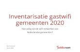 Inventarisatie gastwifi gemeenten 2020 - Publicroam ... Openbare Bibliotheek Amsterdam, Parkstad IT