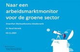 Naar een arbeidsmarktmonitor voor de groene sector Ruud Gerards - Naar een...* ONR2019: Opleidingsclassificatie naar Niveau en Richting 2019. ** SBI2008: Standaard Bedrijfsindeling