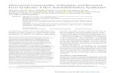 Monoclonal Gammopathy, Arthralgias, and Recurrent Fever ... Matthieu Mahأ©vas, David Boutboul , Serge