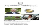 Algemeen Belangrijk€¦ · Ledenblad Algemeen Belang juni 2013 In dit nummer o.a.: Henk Wessel unaniem gekozen tot lijsttrekker Kabinetskoers slecht voor onze economie Eén miljoen