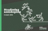Studiedag antidoping · 2016. 3. 7. · → Belgische renners/clubs/teams = licentieaanvraag ... 1980: staatshervorming => bevoegdheid naar gemeenschappen 1985: Vlaamse antidopingcommissie