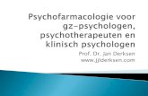 Prof. Dr. Jan Derksen voor psychologen.pdf · 2011. 3. 23. · In de hersenen leidt cafeïne tot vaatvernauwing, vermindert de bloedstroom met 30%, druk vermindert. Dit vermindert