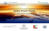 Summer School on Energy Giacomo Ciamician Hydro Power ......ing. Nicola Fergnani 4 Electric power generation from hydro potential is the most significant renewable source in the world