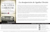 La desaparición de Agatha Christie - Almuzara librosCon la fuerza de un estilo vigoroso que nos impide abandonar la lectura, el autor de La desaparición de Agatha Christie y otras