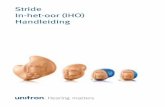 Stride In-het-oor (IHO) Handleiding · 2020. 5. 18. · voordat een geluidsgenerator wordt gebruikt. Het doel van een dergelijk onderzoek is om te zorgen dat medisch behandelbare