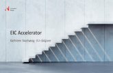 EIC Accelerator - Norges forskningsråd · 2019. 9. 16. · EIC Accelerator target group •Breakthrough innovations •Potential to create entirely new markets or revolutionise existing
