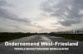 Ondernemend West-Friesland ... Ondernemend West-Friesland Vervolg behoefteraming werklocaties De Bont