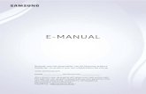 E-MANUAL · 2020. 11. 11. · E-MANUAL Bedankt voor het aanschaffen van dit Samsung-product. Registreer uw product voor een uitgebreidere service op Model Serienummer Als u direct