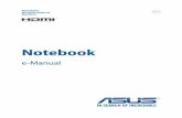 Notebook - Asus...6 Gebruikershandleiding notebook PC-E Over deze handleiding Deze handleiding bevat informatie over de hardware- en software-opties van uw notebook, georganiseerd