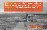 Een wereld zonder kernwapens: waar staat Nederland...een rechtvaardige wereld waarin geen enkel mens hoeft te leven onder de constante dreiging van nucleaire vernietiging tegenover