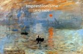 Impressionisme - Wikiwijs · 2016. 7. 5. · Impressionisme komt van het Franse woord impression. indruk. Impressionsten willen een indruk geven van een moment en daarbij het licht