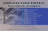 ORGELCONCERTEN - Orgelserie Kampen ... Romantische programma’s, waarop zowel koraalbewerkingen als goede literatuurstukken staan. Toegankelijke organisten, die het orgel in al z’n