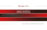 Vigor 2132FVn - DrayTekFactory Reset Reset knop welke met een pen of paperclip ingedrukt kan worden om de Vigor 2132FVn terug te zetten naar de fabrieksinstellingen. Indien deze reset