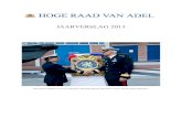 JAARVERSLAG 2013 - Hoge Raad van Adel · Een groot deel van het jaar waren de samenstellers van het jubileumboek Wapenregister van de Nederlandse adel, die uit de eigen gelederen