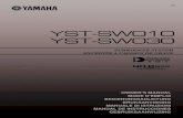 Yamaha - YST-SW010 YST-SW030 · 2019. 1. 25. · yst-sw010 yst-sw030 subwoofer system enceinte a caisson de grave owner’s manual mode d’emploi bedienungsanleitung bruksanvisning
