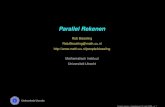 Parallel Rekenen - Universiteit kalle101/Kaleidoscoop/slides... Verdeel en heers: principes van parallel rekenen Mondriaan: ijle matrix-vector vermenigvuldiging Alhambra: verdelen