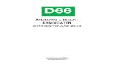 D66 - AFDELING UTRECHT KANDIDATEN GEMEENTERAAD 2018 · 2017. 10. 4. · En juist D66 is de partij om dat mogelijk te maken – met onze aandacht voor onderwijs, talentontwikkeling