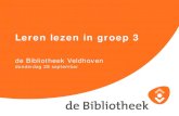 donderdag 28 september - Bibliotheek Veldhoven · 2021. 3. 10. · Kinderen zijn aan lezen toe als ze weten wat boeken zijn en als ze roepen: ‘Kijk, mijn letter!’ Ze willen dan