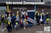 Info-avond Zonnepanelen · Onze Realisatie: Zonnewijzer: Advies en samenaankoop voor particuliere zonnepanelen Onafhankelijk advies, gratis en vrijblijvend: 1. Aanmelding via website