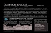 NIEUWSBRIEF · 2020. 11. 18. · in de Nieuwsbrief van oktober 2009. Die brief werd geflan-keerd door oude foto’s van de Kieftenbrug. Zijn pleidooi om deze brug haar vroegere aanzien