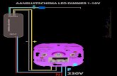 1-10V Dimmer ledpaneel aansluitschema · 2019. 6. 11. · AANSLUITSCHEMA LED DIMMER 1-10V 230V Aansluitschema LED Panelen Het onderstaande schema geeft schematisch weer hoe de LED