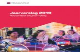 Jaarverslag 2019 - Roosendaal Citymarketing...21 augustus 2019 – Roosendaalse Bode ‘Warm welkom voor studenten in Roosendaal ’ (oplage: 35.000) 12 4.8 StudentGames Het moet in