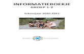 INFORMATIEBOEKJE… · 2020. 6. 22. · VOORWOORD Beste ouders/verzorgers, Dit informatieboekje is bedoeld voor ouders die nu kinderen op onze school hebben en voor ouders van toekomstige