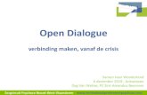 Open Dialogue - PANGG 0-18•onderweg met Open Dialogue. Zorgcircuit Psychose Noord-West-Vlaanderen . zorgcircuit psychose Zorgcircuit Psychose Noord-West-Vlaanderen ... (verbinding