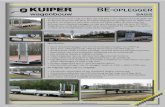 Kuiper Wagenbouw Staphorst - Basis...BE-oplEggEr Basis Specificaties: • Semi-dieplaad oplegger met een brutodraagvermogen van 5000 kg; • Twee keer rubbergeveerde 1800 kg Knott
