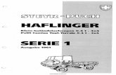 HAFLINGER - luescher-landtechnik.ch · 2020. 1. 10. · HAFLINGER Klein-Geländelastwagen 0.4 t • 4x4 Petit Camion Tout-Terrain 0.4 t • 4x4 SERIE 1 G Ausgabe 1961 u . ZZZ KDIOLQJHU