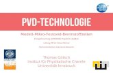PVD-Technologie · 2018. 6. 26. · PVD-Technologie Thomas Götsch Institut für Physikalische Chemie Universität Innsbruck,NCDKK ,HJQN %DRSNWHC !QDMMRSN¤YDKKDM Energieforschung