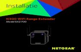 Installatie - Netgear · 2015. 3. 16. · Verbinding maken met installatie via de webbrowser 1. Gebruik een WiFi-netwerkbeheerprogramma op een computer of mobiel apparaat om het NETGEAR_EXT