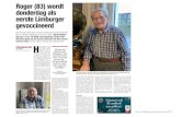 Bron: Het Belang van Limburg, 2 januari 2021...2021/01/02  · Roger Sterckendries: "Uiteraard heb ik 00k even nagedacht over de vaccinatie, maar als 83-jarige heb je niet veel meer