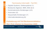 Technische Informatik -Teil RO · © K. Henke / H.-D. Wuttke, 2020/21 4 Zahlenwert der Dualzahl 0110 1010: Berechnung im Dezimalsystem: 0*27 + 1*26 + 1*25 + 0*24 + 1*23+ 0*22+ 1 ...