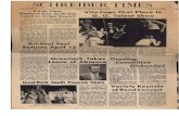 SCHREIBER TIMES...1970/03/25  · SCHREIBER TIMES Vol. 10 No. 9 Paul D. Schreiber High School March 25, 1970 S.A.M. Plans Elephant Sale, Earth Day Teach in (Grape Boycott The Student